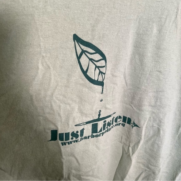 Just Listen T-Shirt Green Leaf - Picture 5 of 7